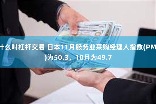 什么叫杠杆交易 日本11月服务业采购经理人指数(PMI)为50.3，10月为49.7