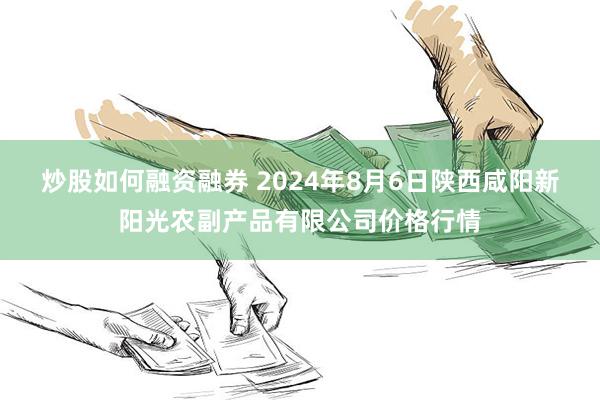 炒股如何融资融券 2024年8月6日陕西咸阳新阳光农副产品有限公司价格行情