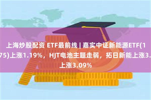 上海炒股配资 ETF最前线 | 嘉实中证新能源ETF(159875)上涨1.19%，HJT电池主题走弱，拓日新能上涨3.09%